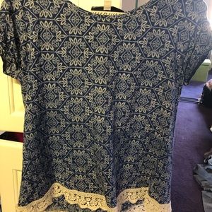 Blue Rain shirt-Francesca’s, worn few times